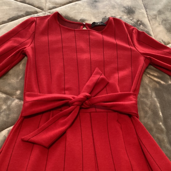 Bershka Red Stripped Romper - Picture 6 of 8